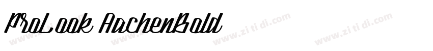 ProLook AachenBold字体转换